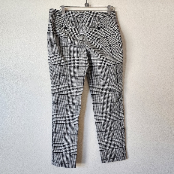 Theory Plaid Crop Plaid Straight Leg Pants 4 - Picture 3 of 6